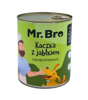 Mr. Bro karma mokra dla psów dorosłych Kaczka z Jabłkiem 800g