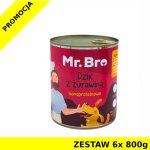 Mr. Bro karma mokra dla psów dorosłych Dzik z Żurawiną ZESTAW 6x 800g