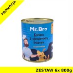 Mr. Bro karma mokra dla psów dorosłych Konina z Siemieniem Lnianym ZESTAW 6x 800g
