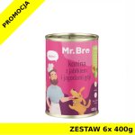 Mr. Bro karma mokra dla psów dorosłych Konina z Jabłkiem i Jagodami Goji ZESTAW 6x 400g 
