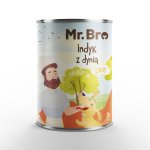 Mr. Bro karma mokra niskotłuszczowa dla psów dorosłych Light Indyk z Dynią 400g 