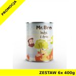 Mr. Bro karma mokra niskotłuszczowa dla psów dorosłych Light Indyk z Dynią ZESTAW 6x 400g 