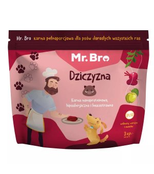 Mr. Bro Karma sucha dla psa Dziczyzna z Ziemniakiem GF 3kg