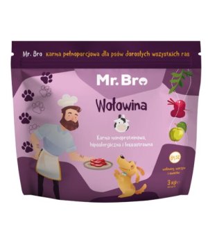 Mr. Bro Karma sucha dla psa Wołowina z Ziemniakiem GF 3kg