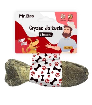 Mr. Bro Kość do żucia dla psa Rybka z Łososiem 12cm