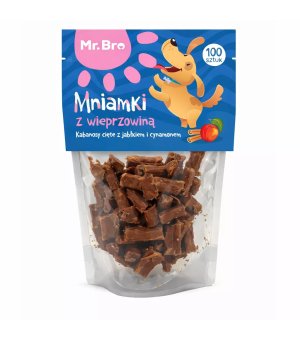 Mr. Bro Mniamki Przysmaki Treningowe z Wieprzowiny z Jabłkiem, Jałowcem i Cynamonem 80g