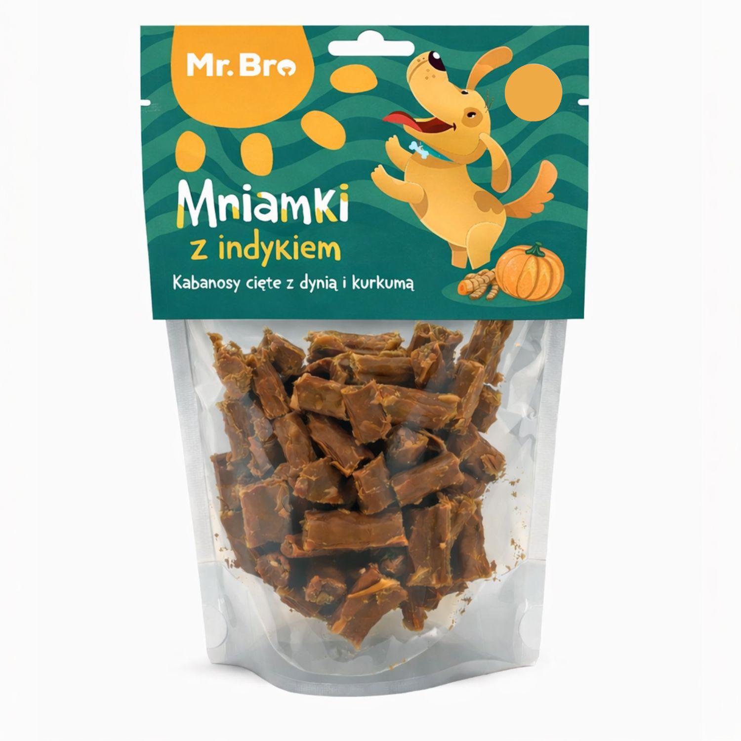 Mr. Bro Mniamki Przysmaki Treningowe z Indyka z Pestkami Dyni i Kurkumą 80g