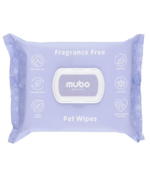 Mubo Chusteczki z Aloesem Fragrance Free - Bezzapachowe 100szt.