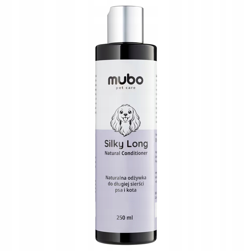 Mubo Silky Long Natural - Delikatna odżywka do długiej sierści dla psów i kotów 250ml