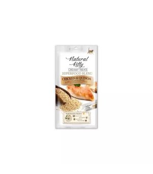 Natural Kitty Kremowy Sos Kurczak z Komosą Ryżową 4x12g