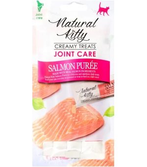 Natural Kitty Kremowy Sos Łosoś Joint Care 4x 12g
