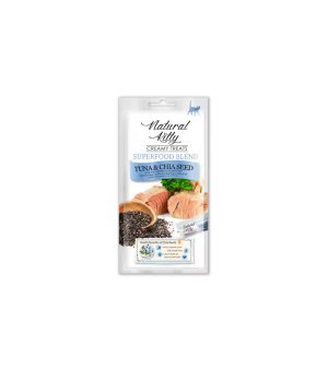 Natural Kitty Kremowy Sos Tuńczyk z Nasionami Chia 4x12g
