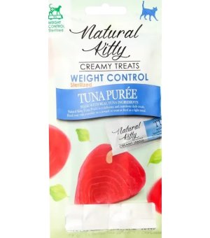 Natural Kitty Kremowy Sos Tuńczyk Weight Control 4x 12g