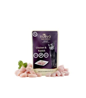 NUEVO dla kota Adult Cat Kurczak z Królikiem - saszetka 85g