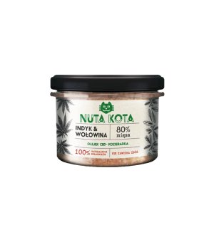 Nuta Kota Superfood karma mokra dla kotów dorosłych w słoiku Wołowina z Indykiem 200g