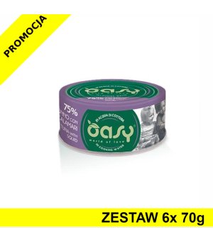 Oasy kot karma uzupełniająca More Love Tuńczyk z Kalmarami ZESTAW 6x 70g - puszka