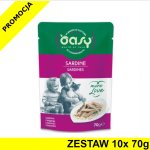 Oasy kot karma uzupełniająca More Love Sardynki ZESTAW 10x 70g - saszetka