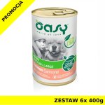 Oasy One Protein Adult mokra karma dla dorosłego psa - Łosoś ZESTAW 6x 400g