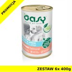 Oasy One Protein Puppy & Junior mokra karma dla szczeniaczków - Łosoś ZESTAW 6x 400g