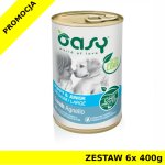 Oasy One Protein Puppy & Junior mokra karma dla szczeniaczków - Jagnięcina ZESTAW 6x 400g