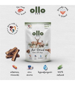 Ollo Air-Dried 100% Game Strips - paski z Dziczyzny 80g