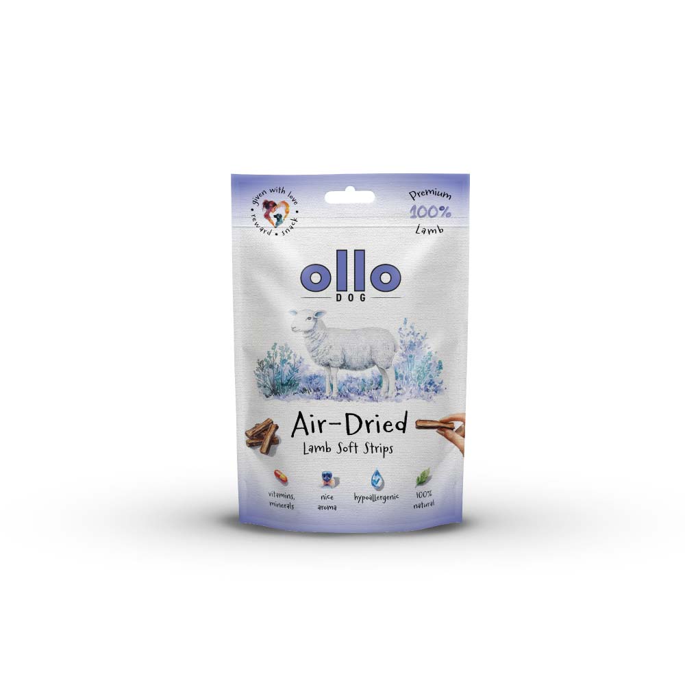 Ollo Air-Dried 100% Lamb Strips - paski z Jagnięciny 80g