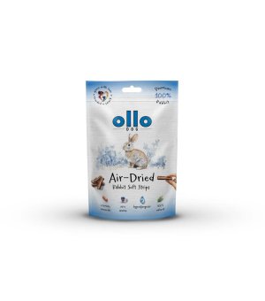 Ollo Air-Dried 100% Rabbit Strips - paski z Królika 80g