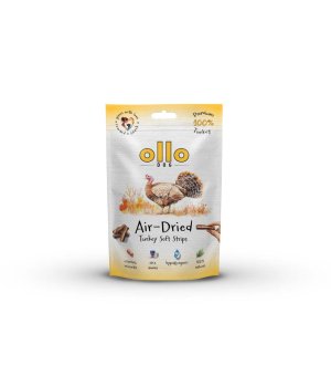 Ollo Air-Dried 100% Turkey Strips - paski z Indyka 80g