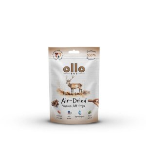 Ollo Air-Dried 100% Venision Strips - paski z Dziczyzny 80g