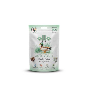 Ollo Air-Dried Anti Stress Duck Strips 80g