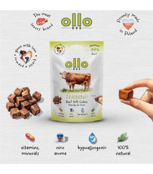 Ollo Air-Dried Beef Soft Cubes - trenerki z Wołowiny 80g