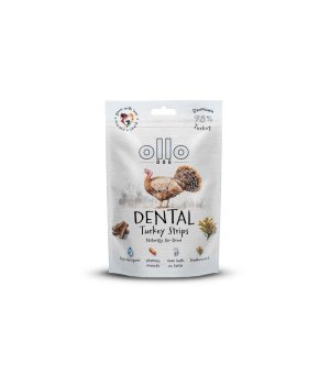 Ollo Air-Dried Dental Turkey Strips - paski Dental z Indyka 80g