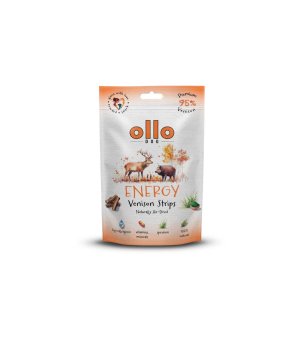 Ollo Air-Dried Energy Venision Strips 80g