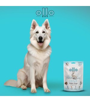 Ollo Air-Dried Light Rabbit Strips 80g