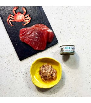 Ollo karma mokra dla kotów dorosłych nr. 6 Tuńczyk i Krab 70g