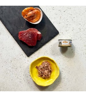 Ollo karma mokra dla kotów dorosłych nr. 1 Tuńczyk i Krewetki 70g