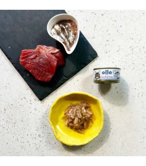 Ollo karma mokra dla kotów dorosłych nr. 9 Tuńczyk i Anchoi 70g