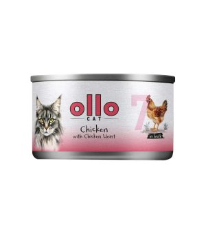 Ollo karma mokra dla kotów dorosłych nr. 7 Kurczak i Serca Kurczaka 70g