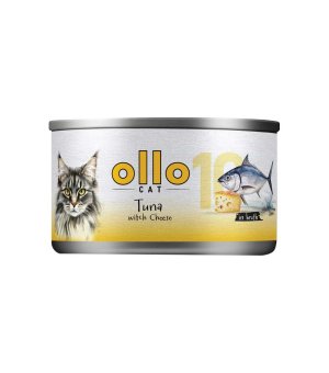 Ollo karma mokra dla kotów dorosłych nr. 10 Tuńczyk i Ser 70g