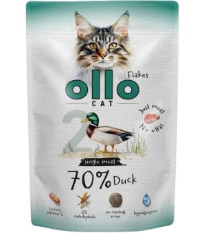 Ollo karma mokra uzupełniająca dla kotów dorosłych nr. 2 Kaczka - saszetka 85g