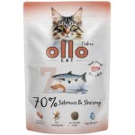 Ollo karma mokra uzupełniająca dla kotów dorosłych nr. 7 Łosoś i Krewetki - saszetka 85g
