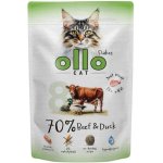 Ollo karma mokra uzupełniająca dla kotów dorosłych nr. 8 Wołowina i Kaczka - saszetka 85g