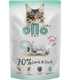Ollo karma mokra uzupełniająca dla kotów dorosłych nr. 9 Jagnięcina i Kaczka - saszetka 85g