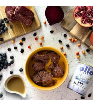 Ollo Plus Kolagen karma mokra dla psów dorosłych Jagnięcina 400g