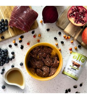 Ollo Plus Kolagen karma mokra dla psów dorosłych Wołowina 400g