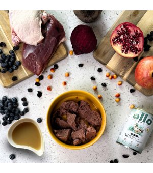 Ollo Plus Kolagen karma mokra dla psów dorosłych Kaczka 400g