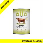 Ollo Plus Kolagen karma mokra dla psów dorosłych Wołowina ZESTAW 6x 400g