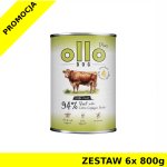 Ollo Plus Kolagen karma mokra dla psów dorosłych Wołowina ZESTAW 6x 800g