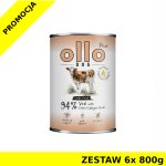 Ollo Plus Kolagen karma mokra dla psów dorosłych Cielęcina ZESTAW 6x 800g