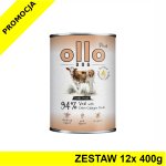 Ollo Plus Kolagen karma mokra dla psów dorosłych Cielęcina ZESTAW 12x 400g